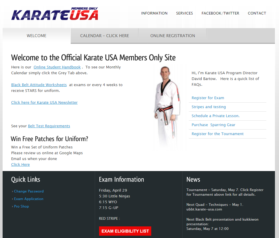 Member Site, Karate USA