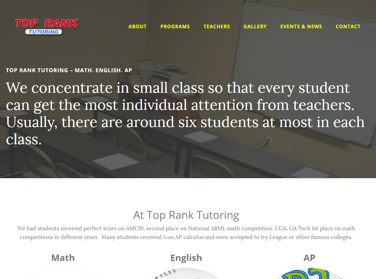 Top Rank Tutoring