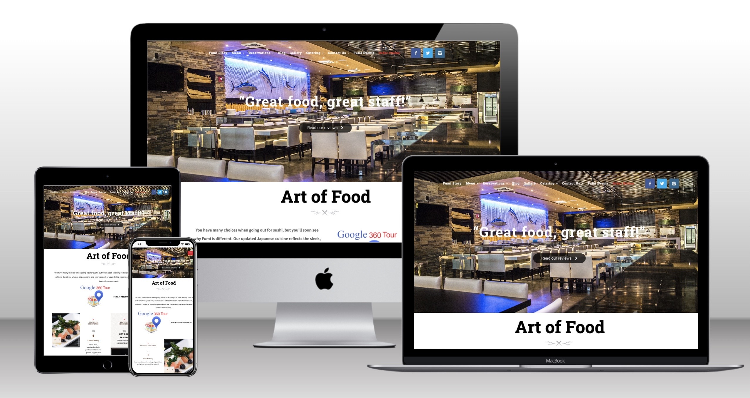 restaurant website & marketing